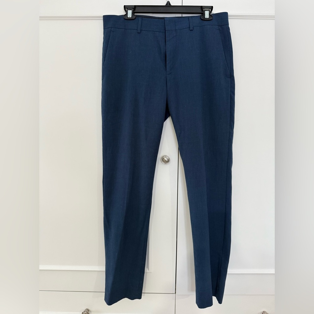 Guess Men's Deep Blue Dress Pants